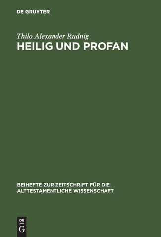 Heilig und Profan