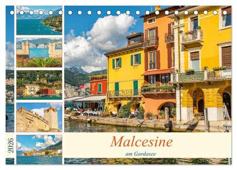 Malcesine am Gardasee (Tischkalender 2026 DIN A5 quer), CALVENDO Monatskalender
