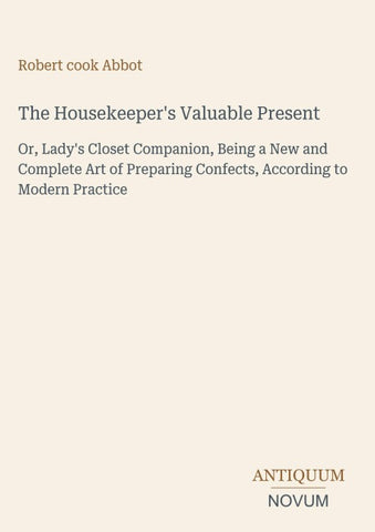 The Housekeeper's Valuable Present