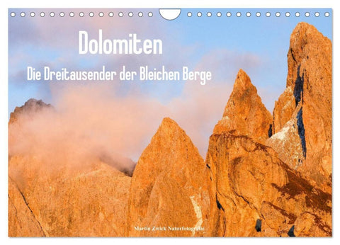 Dolomiten - Die Dreitausender der Bleichen Berge (Wandkalender 2027 DIN A4 quer), CALVENDO Monatskalender