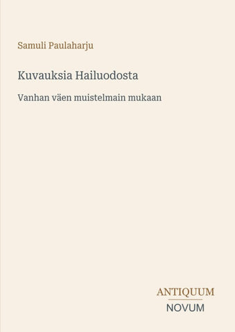 Kuvauksia Hailuodosta
