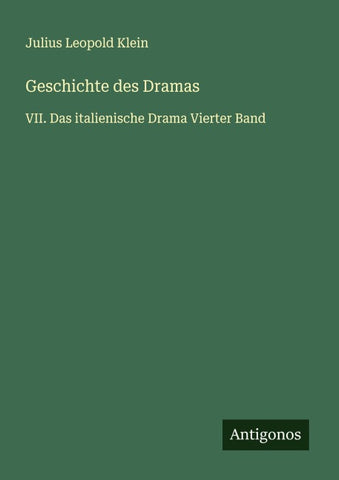 Geschichte des Dramas