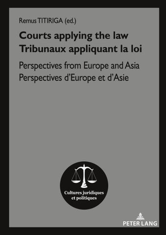 Courts applying the law / Tribunaux appliquant la loi