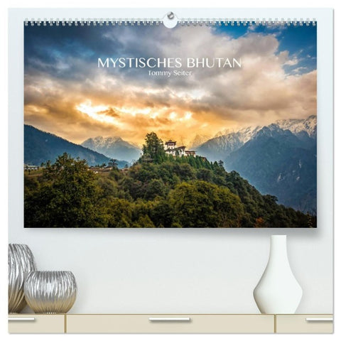 Mystisches Bhutan (hochwertiger Premium Wandkalender 2027 DIN A2 quer), Kunstdruck in Hochglanz