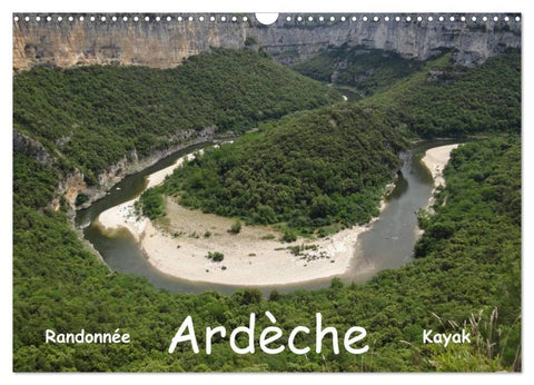 Ardèche - Randonnée & Kayak (Calendrier mural 2027 DIN A3 vertical), CALVENDO calendrier mensuel