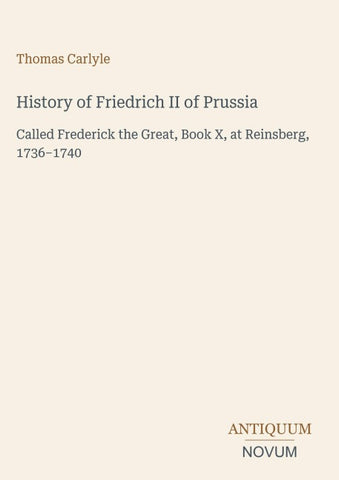 History of Friedrich II of Prussia