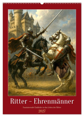 Ritter - Ehrenmänner (Wandkalender 2027 DIN A2 hoch), CALVENDO Monatskalender