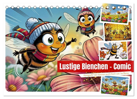 Lustige Bienchen - Comic (Tischkalender 2027 DIN A5 quer), CALVENDO Monatskalender
