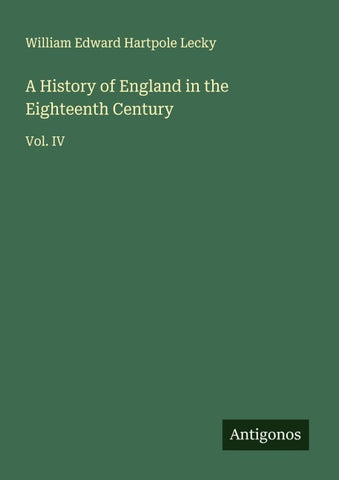 A History of England in the Eighteenth Century