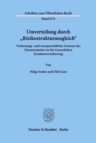 Umverteilung durch "Risikostrukturausgleich'.