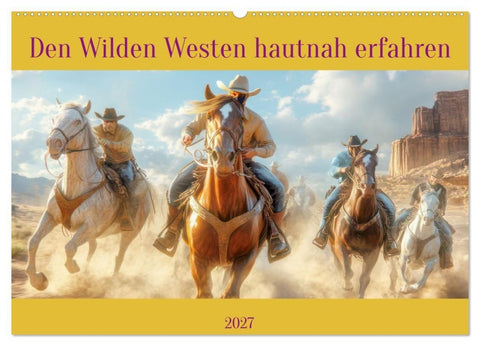 Den Wilden Westen hautnah erfahren (Wandkalender 2027 DIN A2 quer), CALVENDO Monatskalender