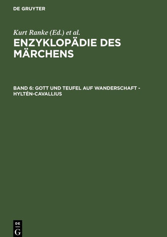 Enzyklopädie des Märchens / Gott und Teufel auf Wanderschaft - Hyltén-Cavallius