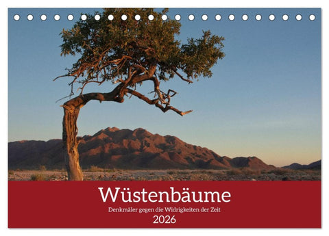 Wüstenbäume (Tischkalender 2026 DIN A5 quer), CALVENDO Monatskalender