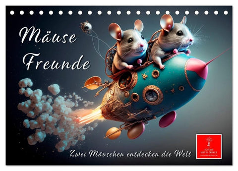 Mäuse Freunde (Tischkalender 2027 DIN A5 quer), CALVENDO Monatskalender