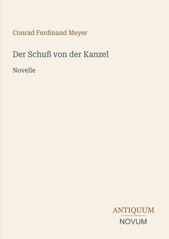 Der Schuß von der Kanzel