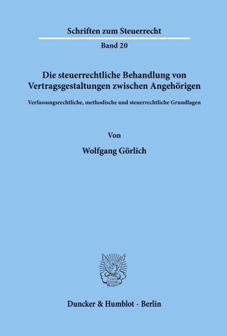 Die steuerrechtliche Behandlung von Vertragsgestaltungen zwischen Angehörigen.