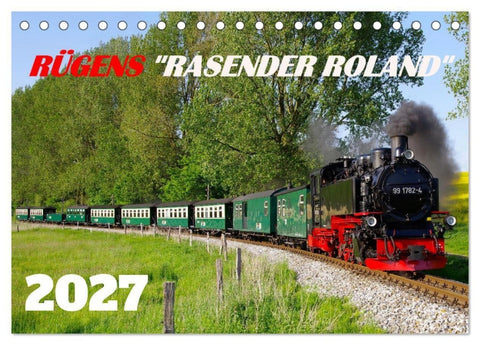 Rügens "rasender Roland" (Tischkalender 2027 DIN A5 quer), CALVENDO Monatskalender
