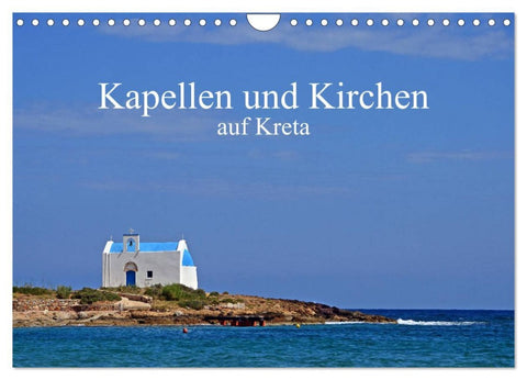 Kapellen und Kirchen auf Kreta (Wandkalender 2026 DIN A4 quer), CALVENDO Monatskalender