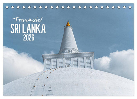 Traumziel Sri Lanka (Tischkalender 2026 DIN A5 quer), CALVENDO Monatskalender