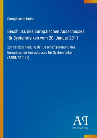 Beschluss des Europäischen Ausschusses für Systemrisiken vom 20. Januar 2011