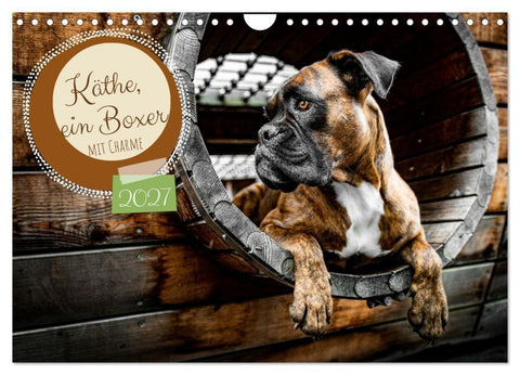 Käthe - ein Boxer mit Charme (Wandkalender 2027 DIN A4 quer), CALVENDO Monatskalender