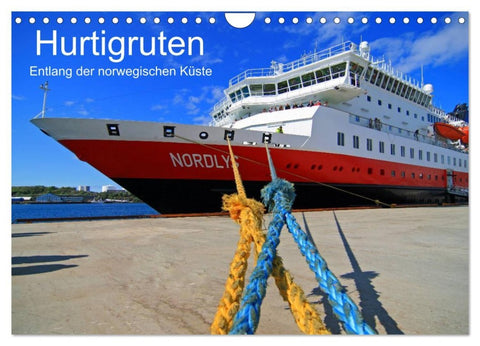 Hurtigruten - Entlang der norwegischen Küste (Wandkalender 2026 DIN A4 quer), CALVENDO Monatskalender