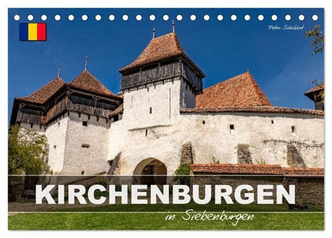 Kirchenburgen in Siebenbürgen (Tischkalender 2027 DIN A5 quer), CALVENDO Monatskalender