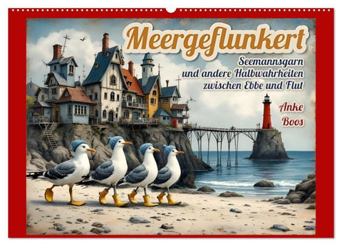 Meergeflunkert (Wandkalender 2027 DIN A2 quer), CALVENDO Monatskalender