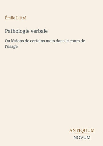 Pathologie verbale