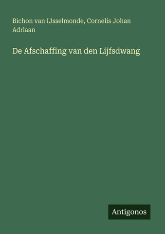 De Afschaffing van den Lijfsdwang