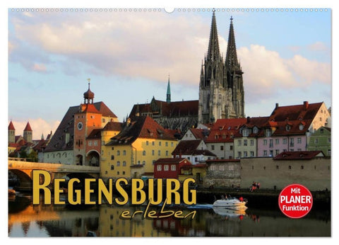 Regensburg erleben (Wandkalender 2027 DIN A2 quer), CALVENDO Monatskalender