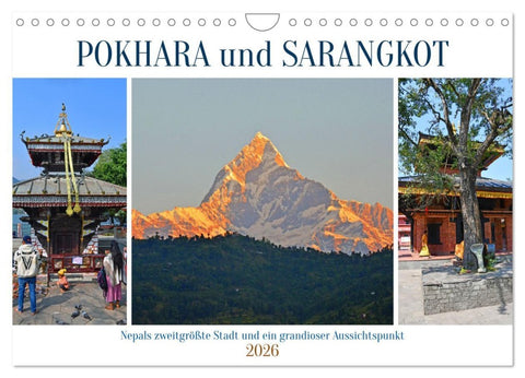 POKHARA und SARANGKOT (Wandkalender 2026 DIN A4 quer), CALVENDO Monatskalender