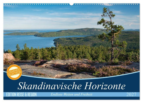 Skandinavische Horizonte (Wandkalender 2027 DIN A2 quer), CALVENDO Monatskalender