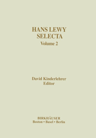 Hans Lewy Selecta