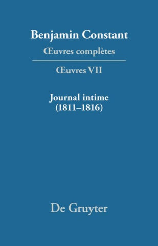Journal intime (1811–1816). Carnet. Livres de dépenses
