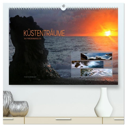 Küstenträume im Panoramablick (hochwertiger Premium Wandkalender 2027 DIN A2 quer), Kunstdruck in Hochglanz