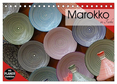 Marokko in Farbe (Tischkalender 2026 DIN A5 quer), CALVENDO Monatskalender
