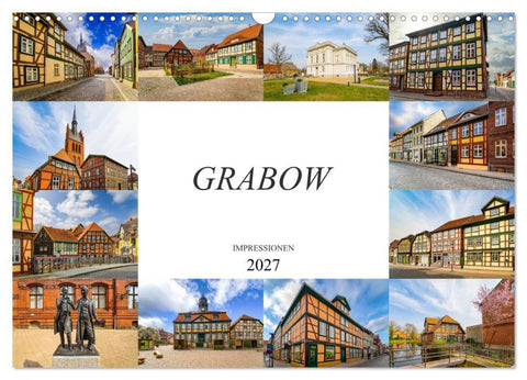 Grabow Impressionen (Wandkalender 2027 DIN A3 quer), CALVENDO Monatskalender