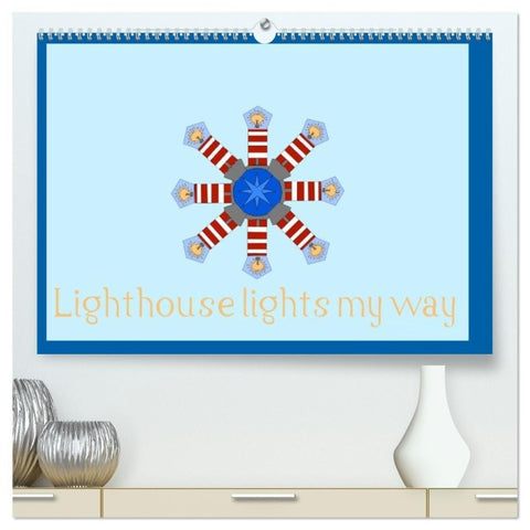 Lighthouse lights my way (High Quality Premium Wall Calendar 2027 DIN A2 landscape),CALVENDO 12 Month Wall Calendar