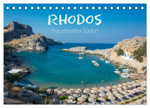 Rhodos - Traumhafter Süden (Tischkalender 2027 DIN A5 quer), CALVENDO Monatskalender