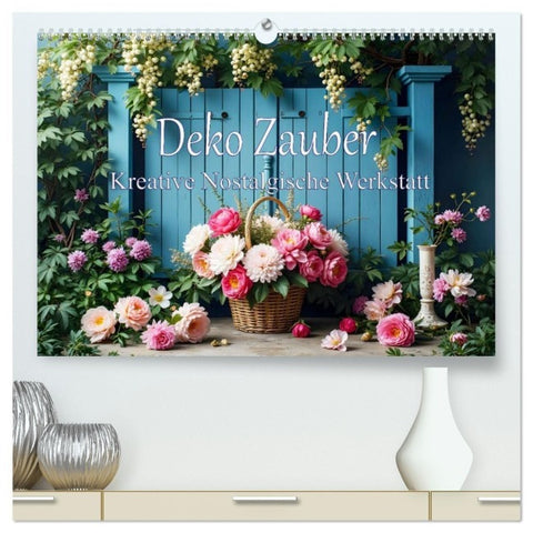 Deko Zauber - Kreative Nostalgische Werkstatt (hochwertiger Premium Wandkalender 2027 DIN A2 quer), Kunstdruck in Hochglanz