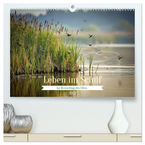 Leben im Schilf (hochwertiger Premium Wandkalender 2027 DIN A2 quer), Kunstdruck in Hochglanz