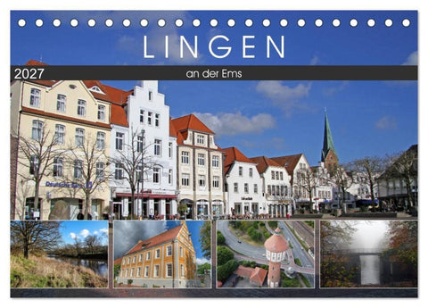LINGEN an der Ems (Tischkalender 2027 DIN A5 quer), CALVENDO Monatskalender