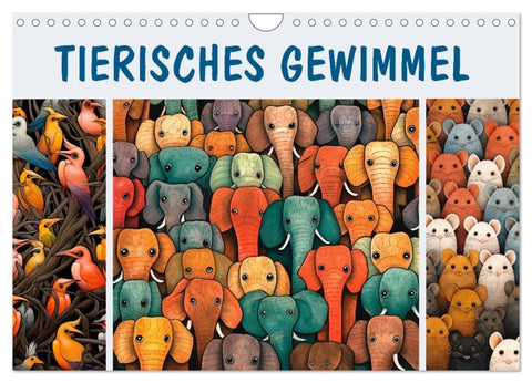 Tierisches Gewimmel (Wandkalender 2026 DIN A4 quer), CALVENDO Monatskalender