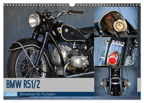 BMW R 51/2 (Wandkalender 2026 DIN A3 quer), CALVENDO Monatskalender
