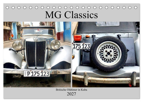 MG Classics - Britische Oldtimer in Kuba (Tischkalender 2027 DIN A5 quer), CALVENDO Monatskalender