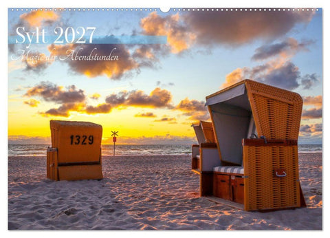 Sylt - Magie der Abendstunden (Wandkalender 2027 DIN A2 quer), CALVENDO Monatskalender