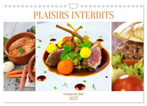 Plaisirs interdits (Calendrier mural 2027 DIN A4 vertical), CALVENDO calendrier mensuel