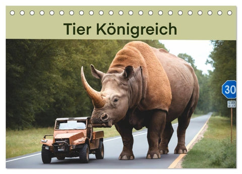 Tier Königreich (Tischkalender 2027 DIN A5 quer), CALVENDO Monatskalender