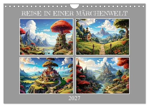 Reise in einer Märchenwelt (Wandkalender 2027 DIN A4 quer), CALVENDO Monatskalender